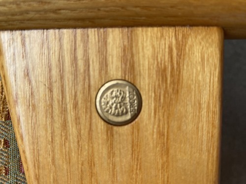 Ercol footstool blonde